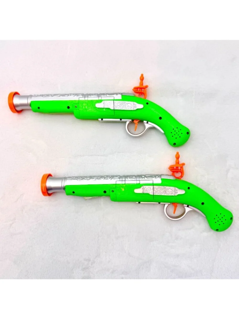 Two Disney Pirates of the Caribbean Toy Pistols w/Sound Effects Tested & Works